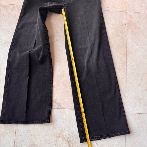 Frame Le Slim Palazzo Wide-Leg Black Jeans Size 28 - Picture 10 of 14